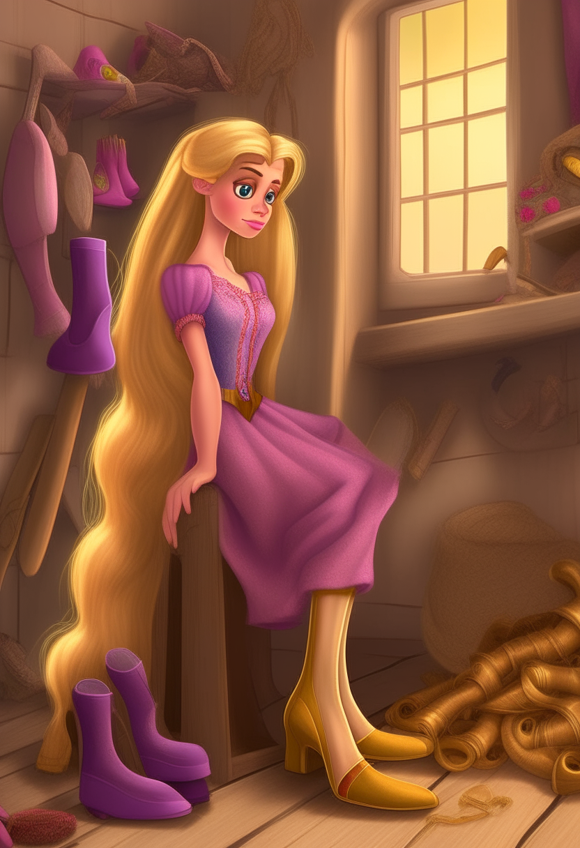 Rapunzel and good shoes
