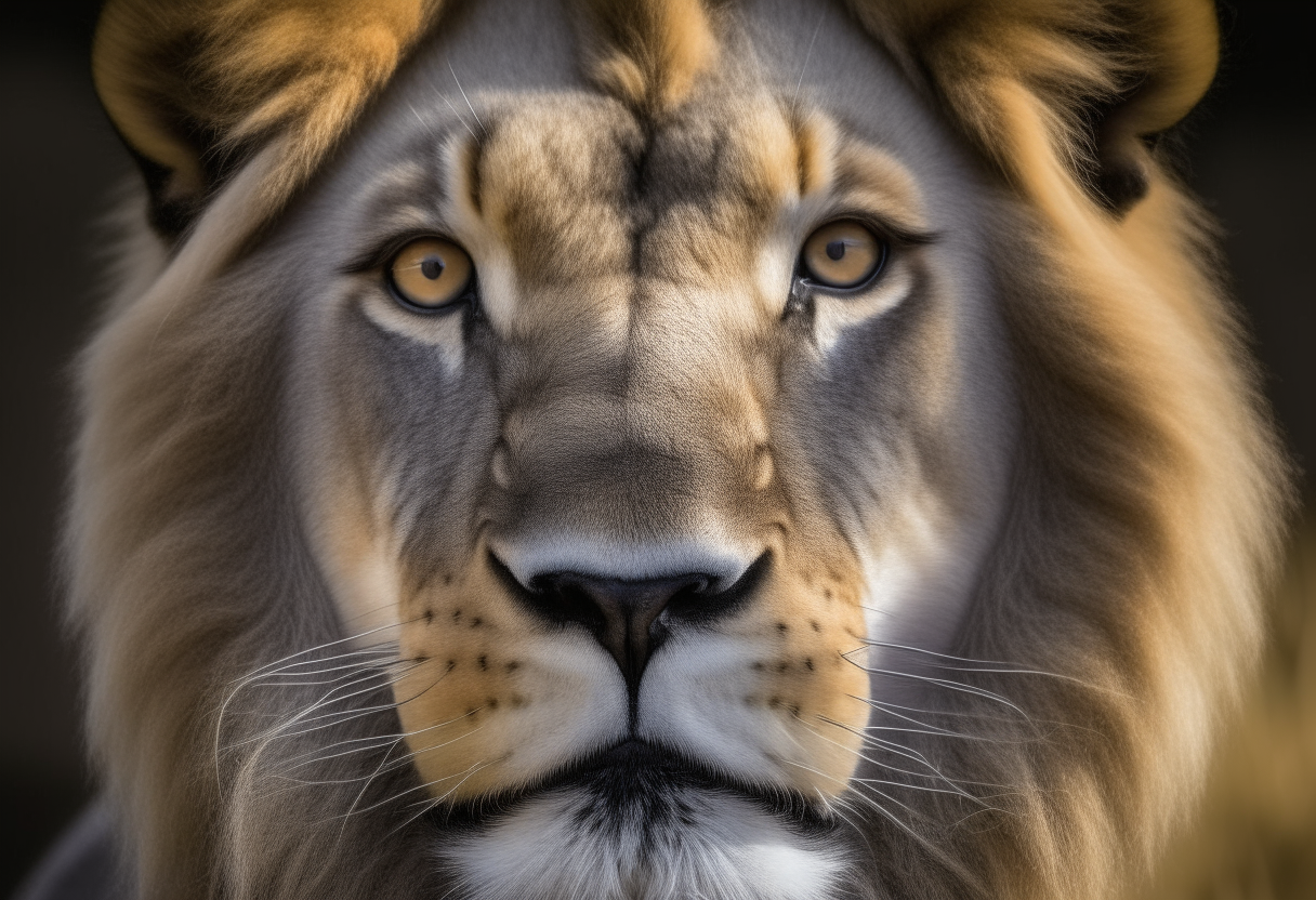 a face of lion
