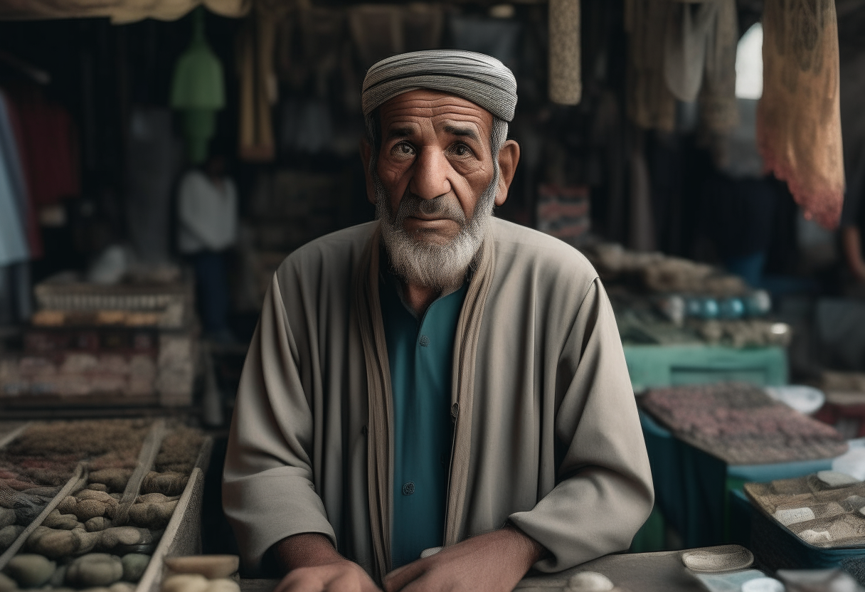 A man in bazaar 