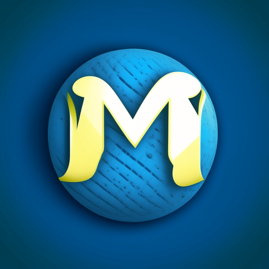a blue tennis logo with 'maximum' in a script font on a tennis ball background