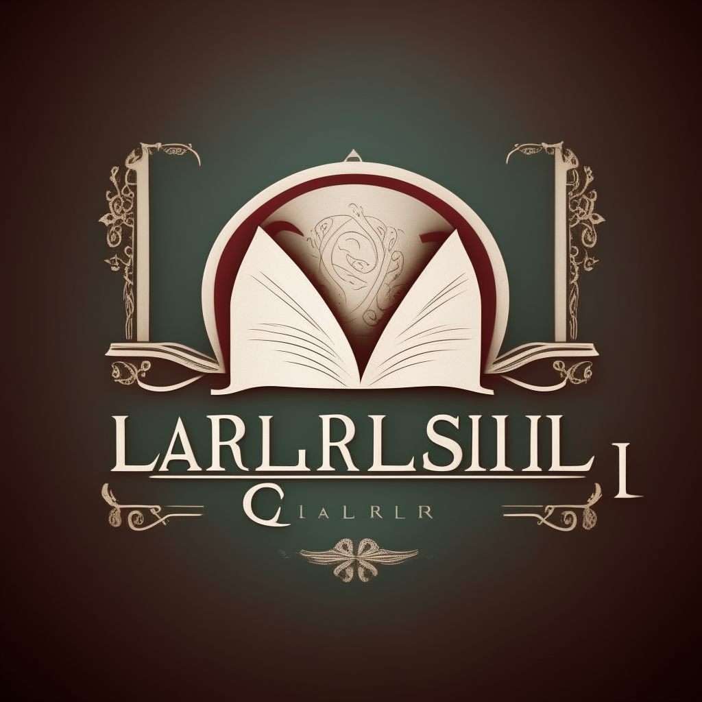 Logo design with an open book and the text 'iCartesiLibri' written in a classic typeface