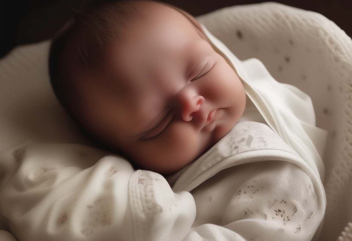 the baby is sleeping
