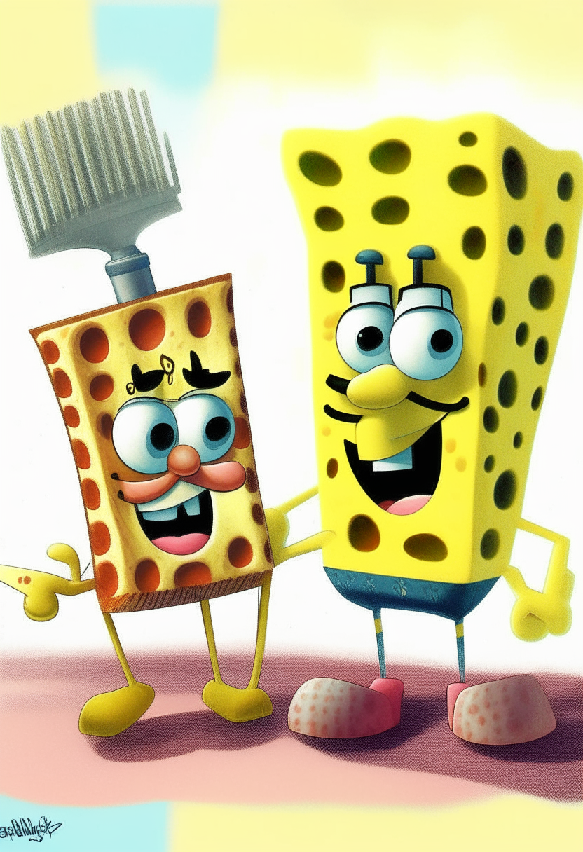Spongebob and spatula