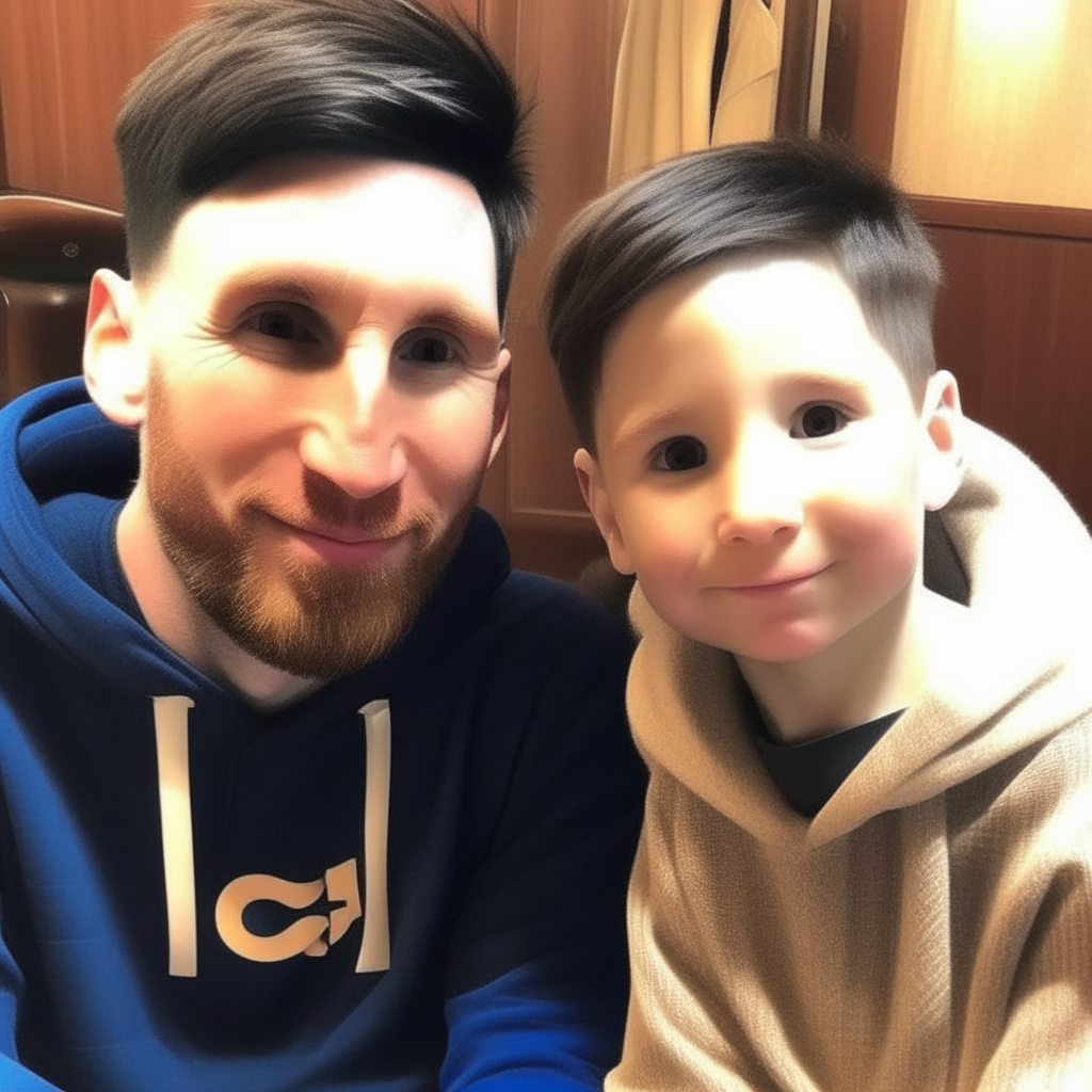 Messi con cara de mono o simio