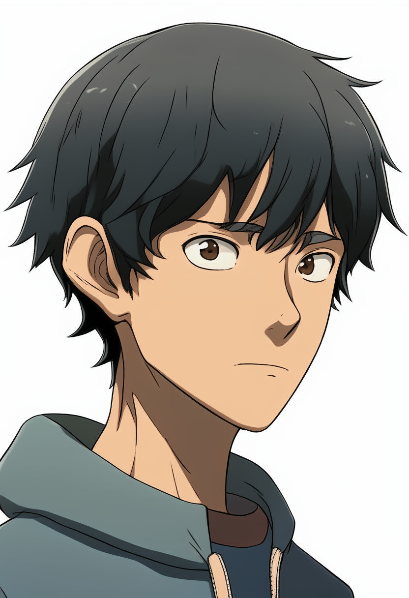 An 18-year-old Japanese computer genius named Hiro, with short black hair, brown eyes and a thoughtful expression