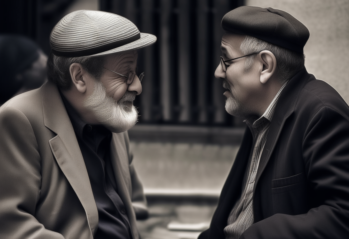 Two man’s talking 