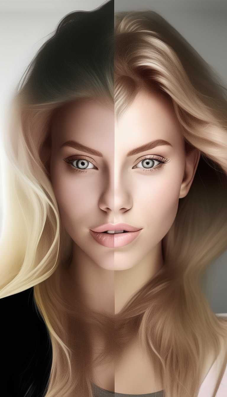 change the hair color to blond