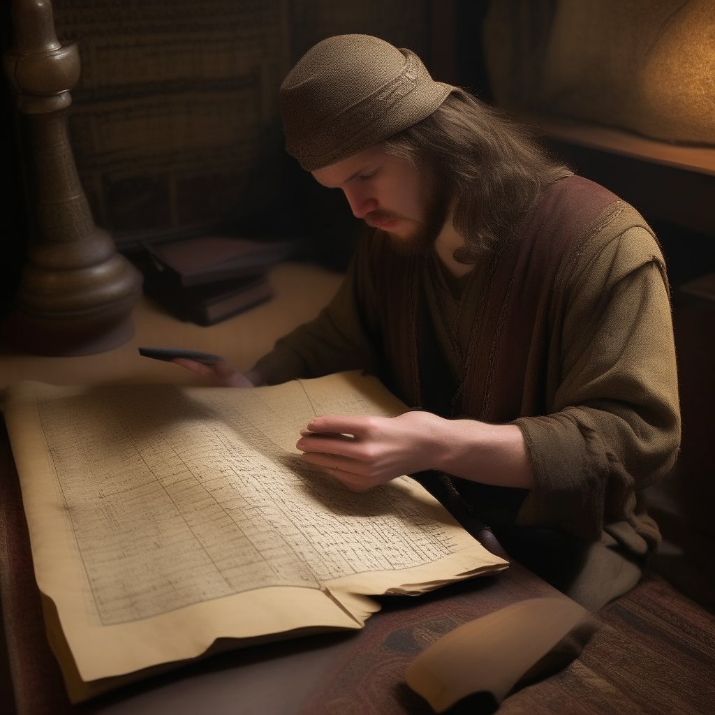 The musician deciphers an ancient manuscript, leading them to a remote, mysterious location.