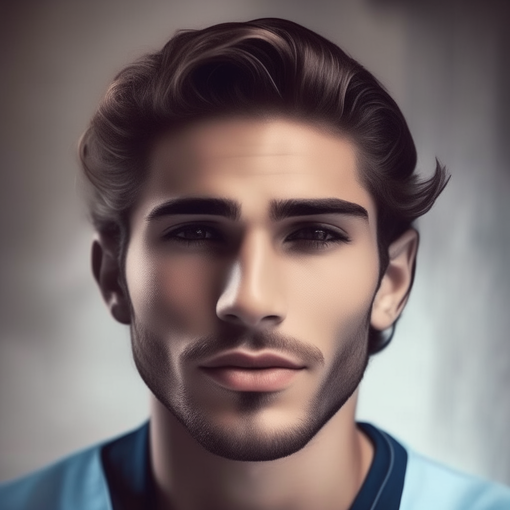Edit image-10 to enhance his attractiveness and handsomeness