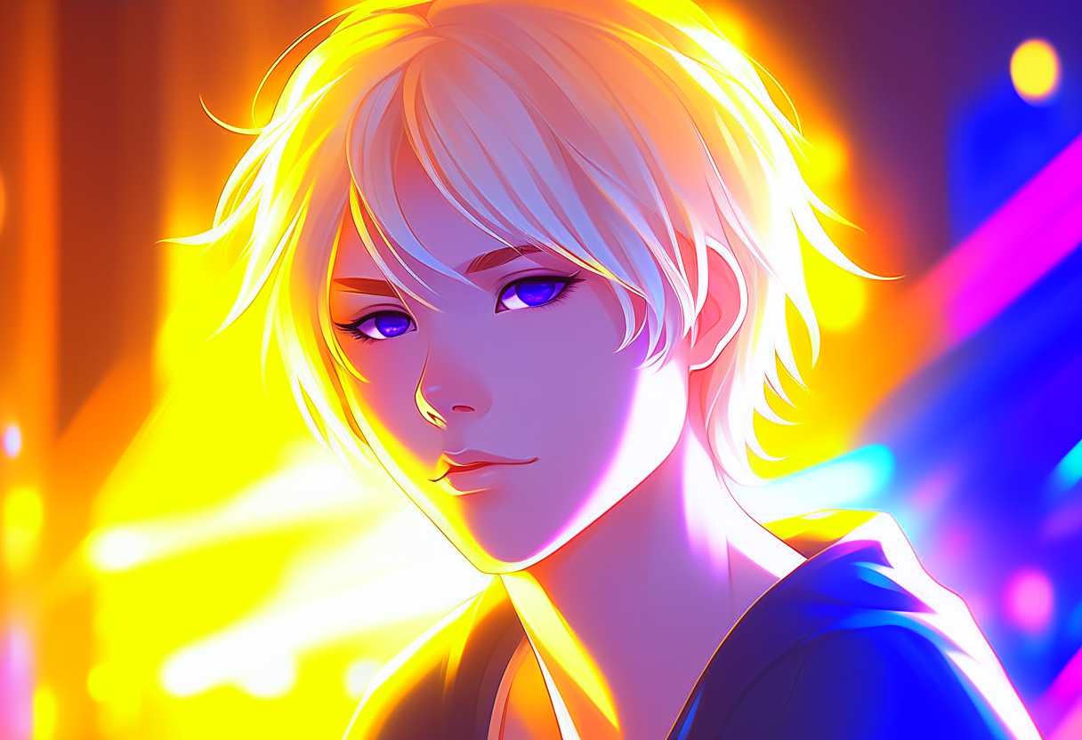 dissapointed young men with blond hair
