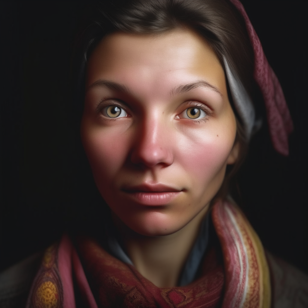 portrait of a 25 year old Ukrainian woman, resemblance to the mother in image-8
