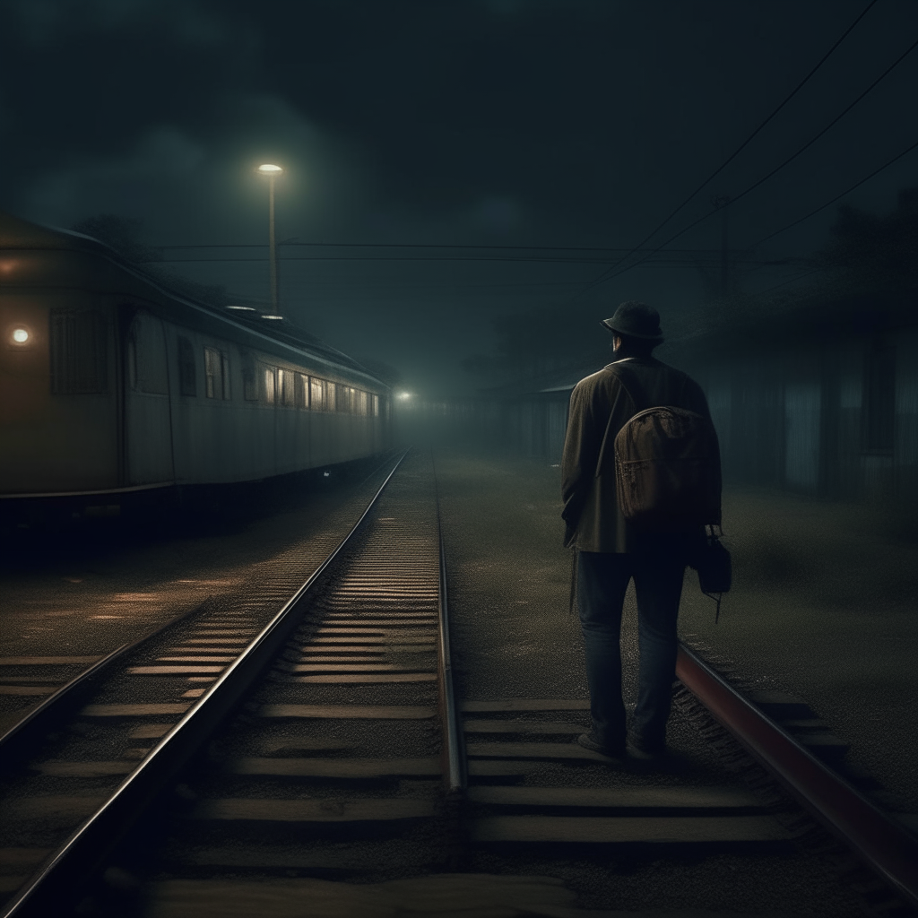 One night, a lone traveler, Akram, arrived at a small-town railway station. The station was enveloped in an eerie silence, and the darkness of the night had swallowed the world. Akram needed to continue his journey, but there were no other options available. He made the decision to board the only train at the station, a decrepit and partially broken-down railcar.