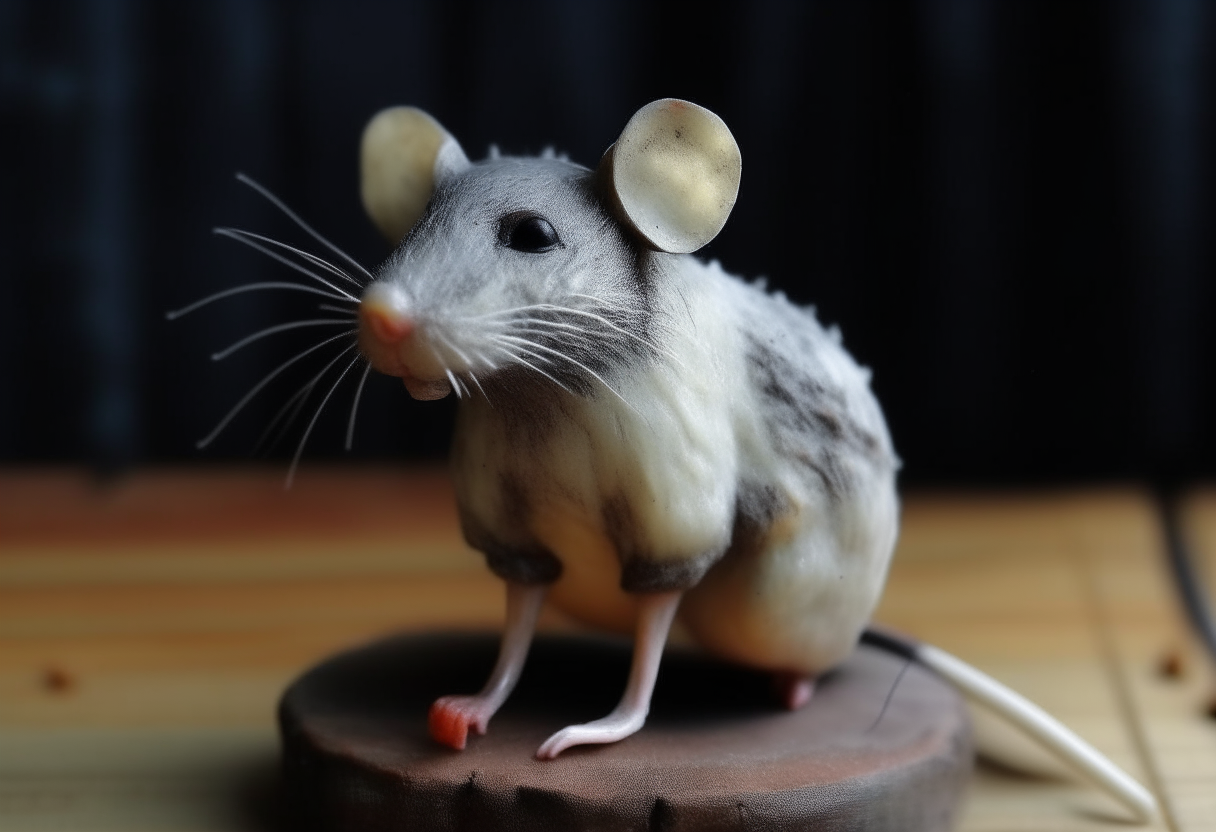 A mouse made by wax 