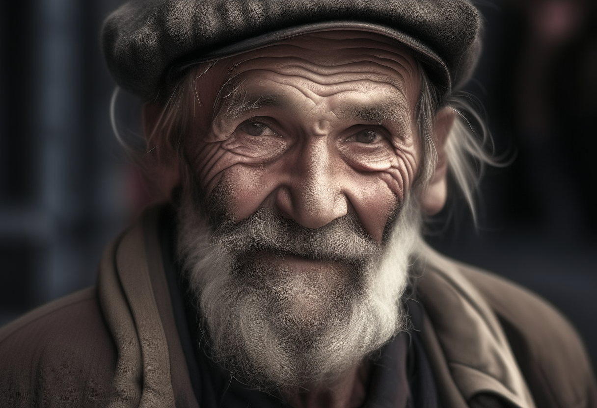 An old shameless man 