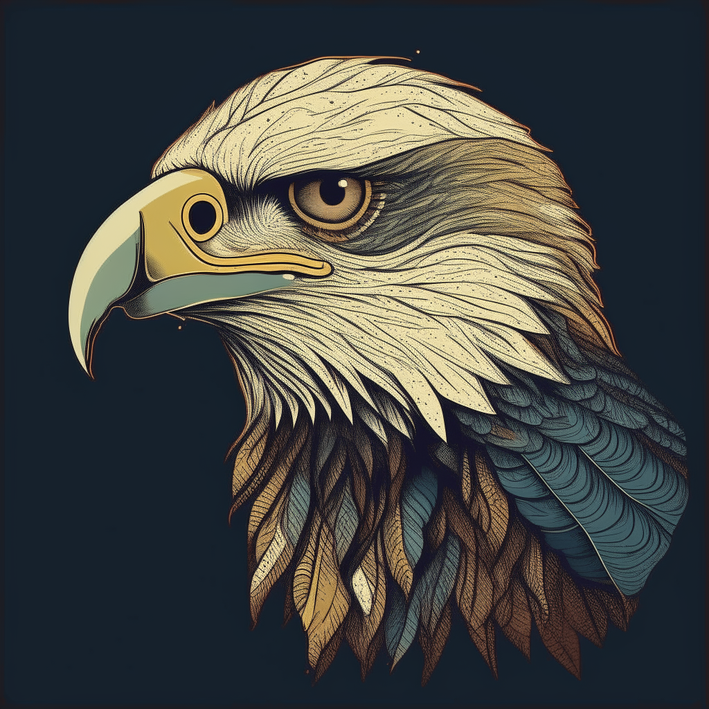 An eagle design in the style of the original from image 1