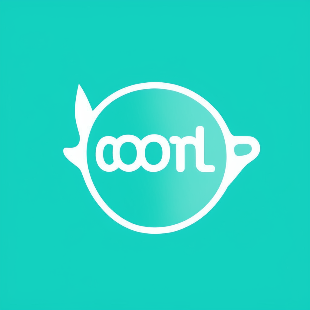 a modern logo with the word cooking in a sleek sans-serif font on a teal background