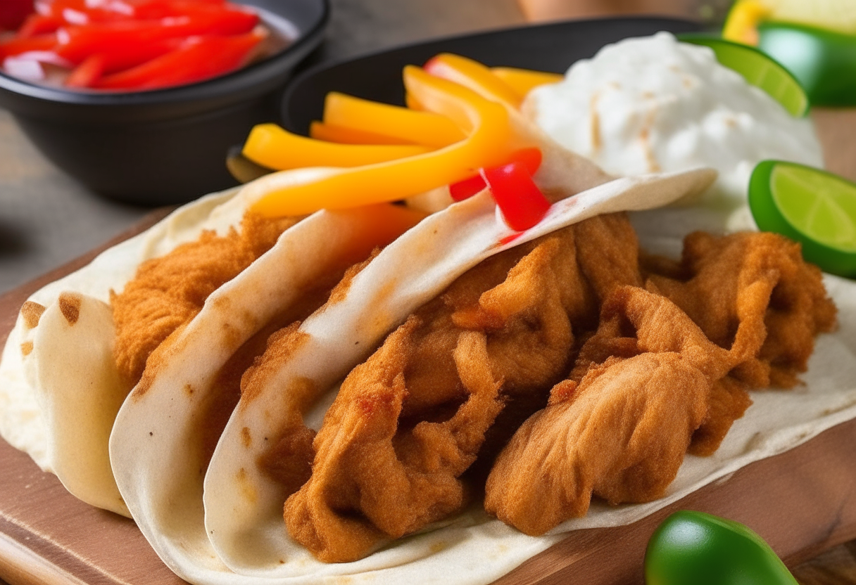 FRIED CHICKEN FAJITAS 