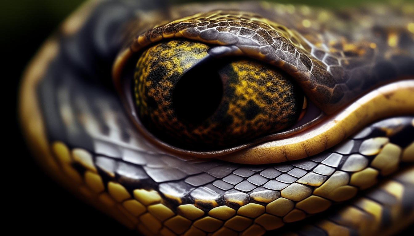 snake eye. close.