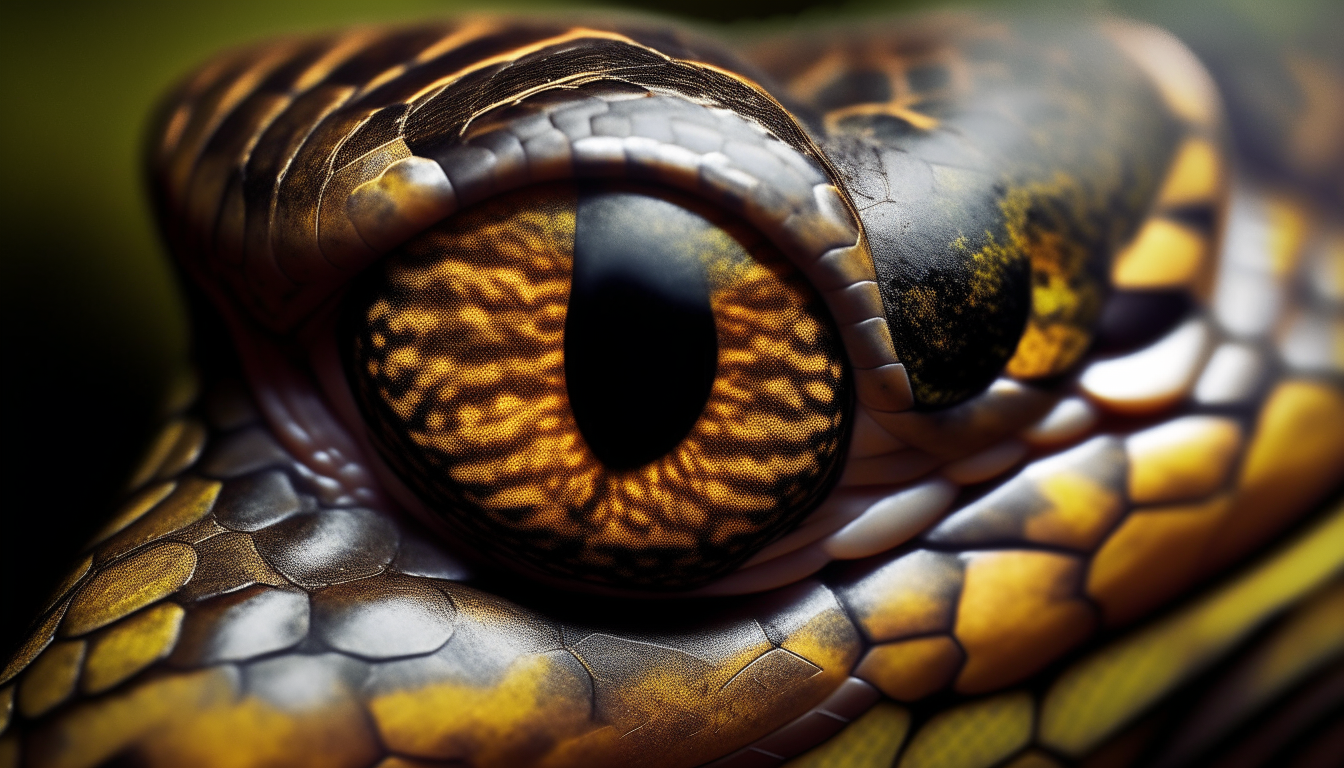 snake eye. close.