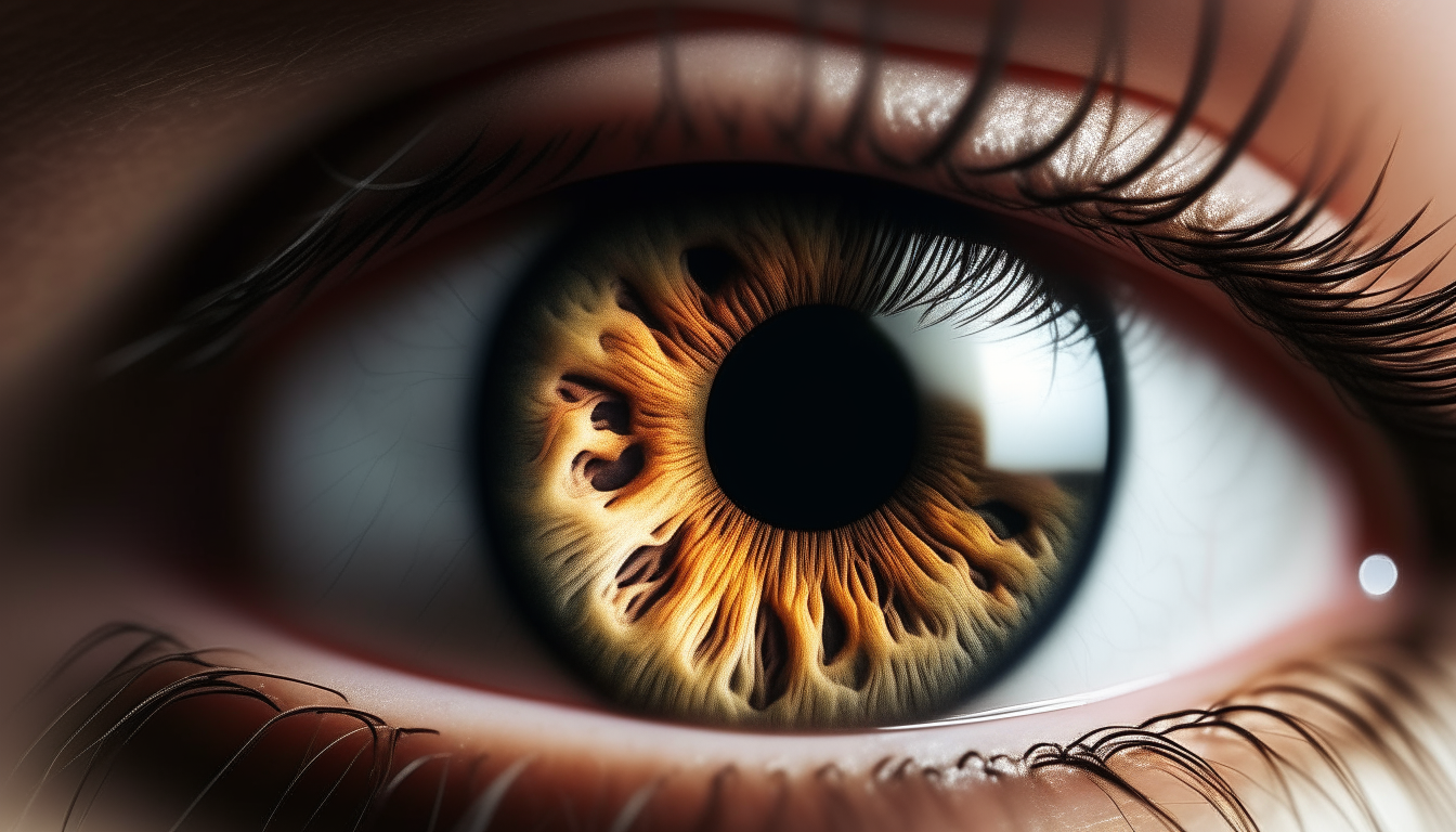 human eye. close