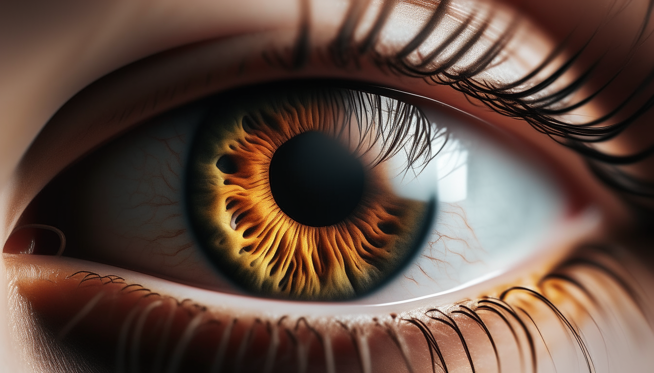 human eye. close