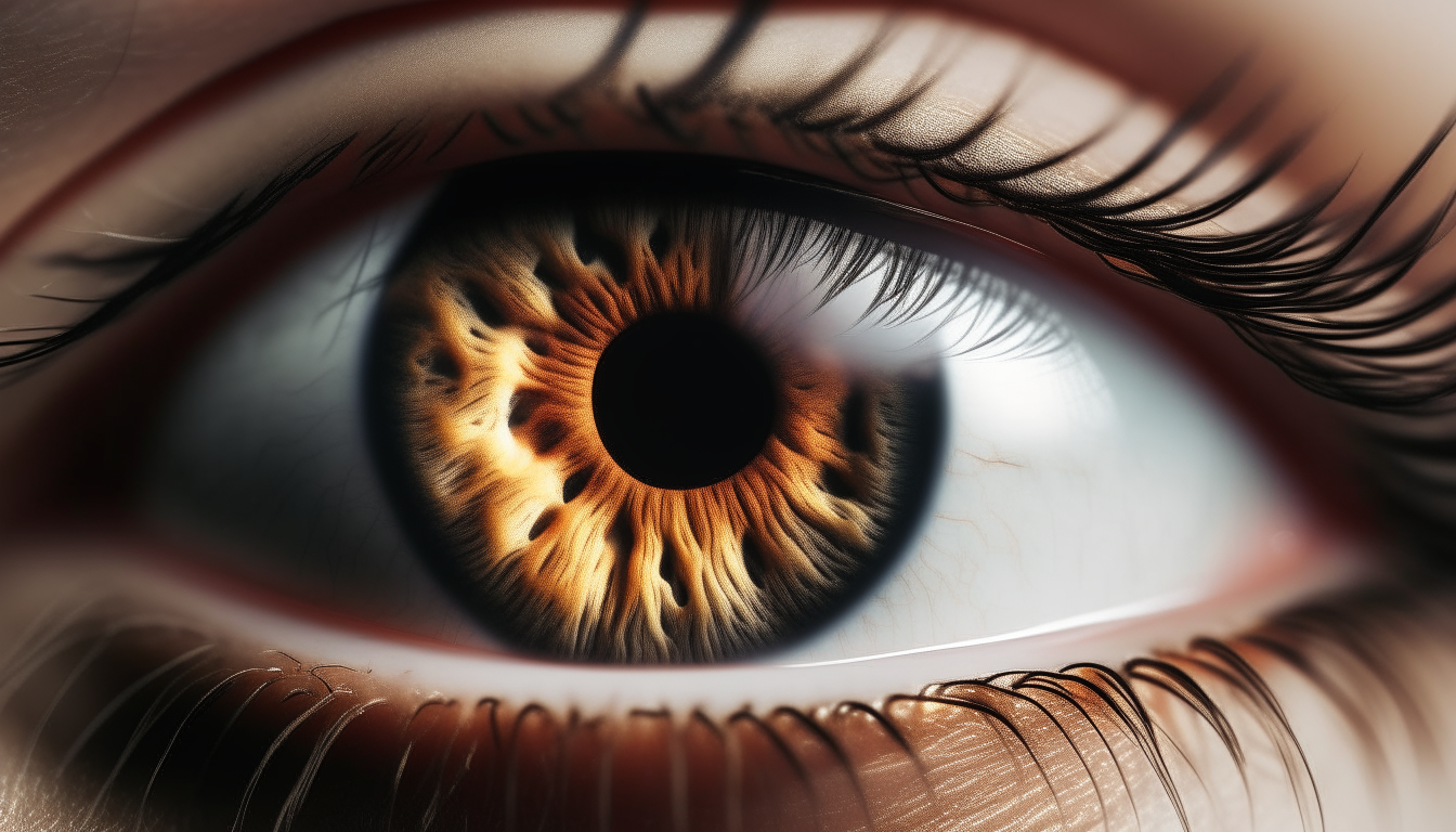 human eye. close