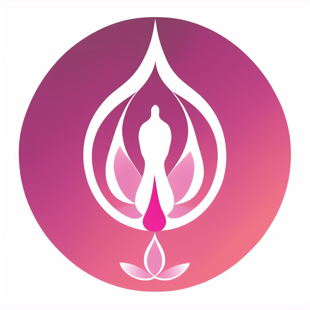 A simple symbol representing self-actualization within the Ember Online community, in shades of pink