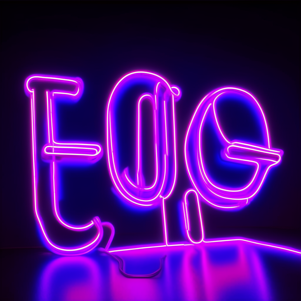 Thumbnail for F.A.Q. channel: Stylized text reading 'Frequently Asked Questions' in purple glowing neon lights