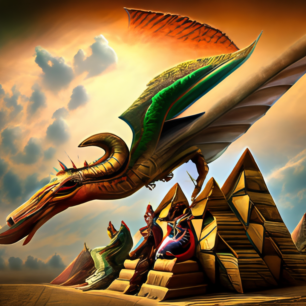 In ancient times, within the hallowed pyramids, Six dragons of exceptional abilities came into Existence