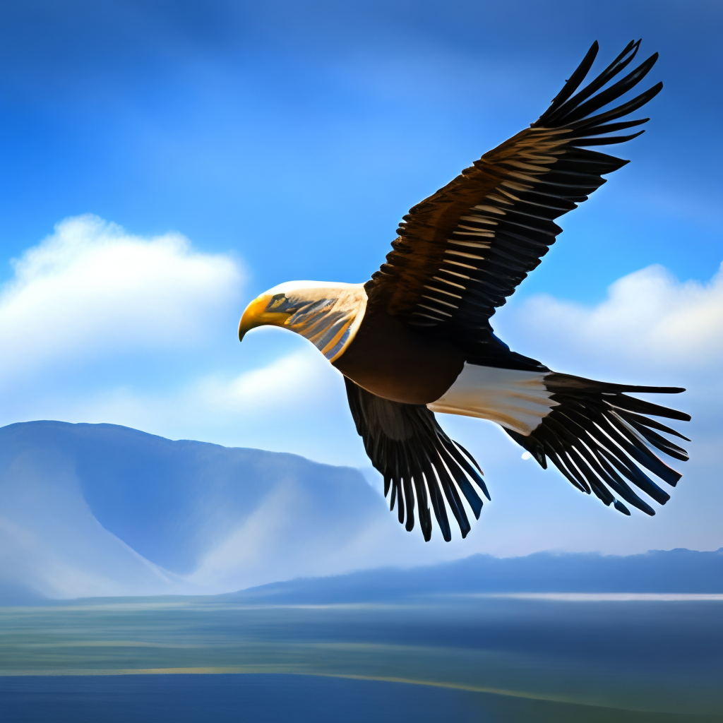 Eagle flying in the sky