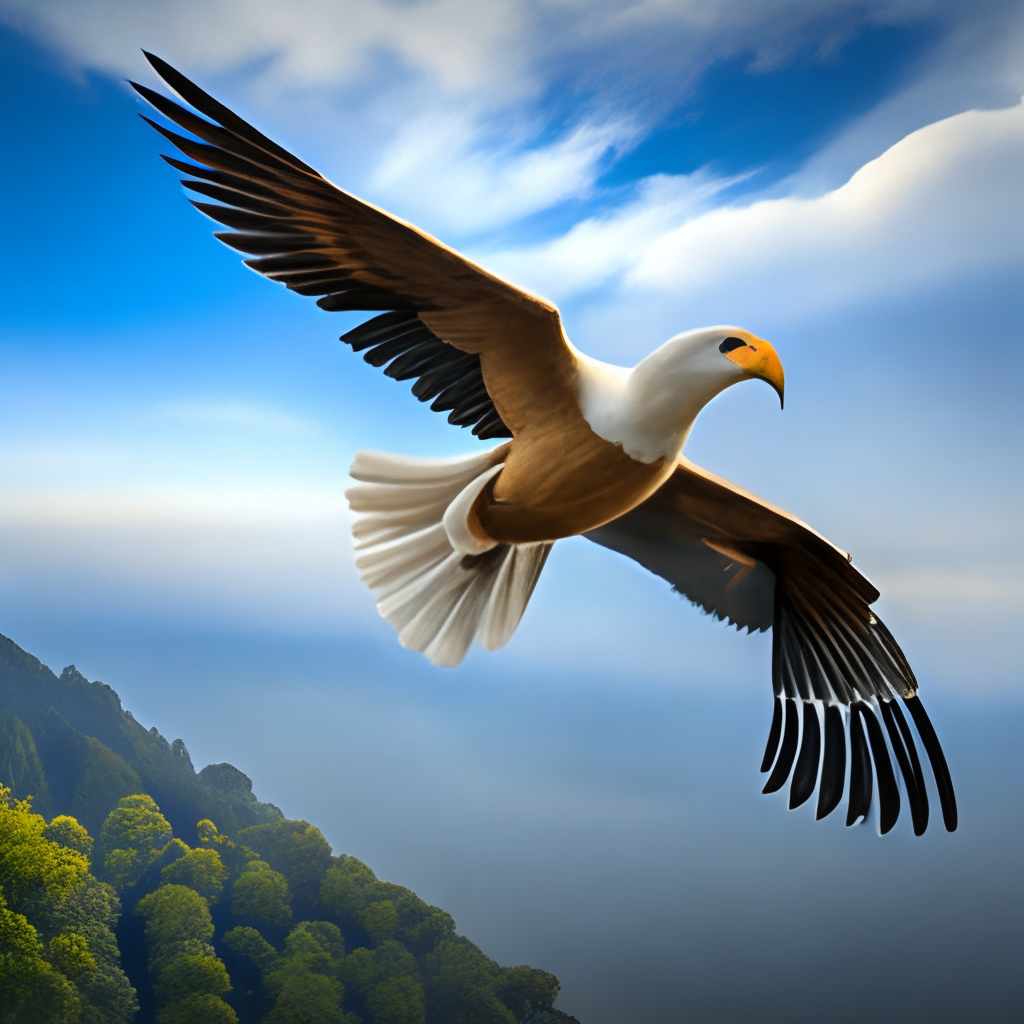 Eagle flying in the sky