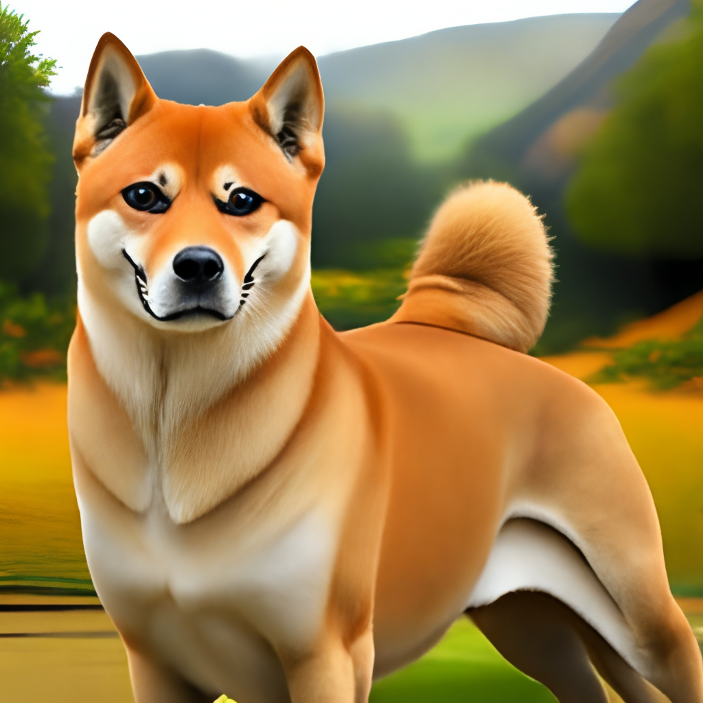 Shiba inu dog