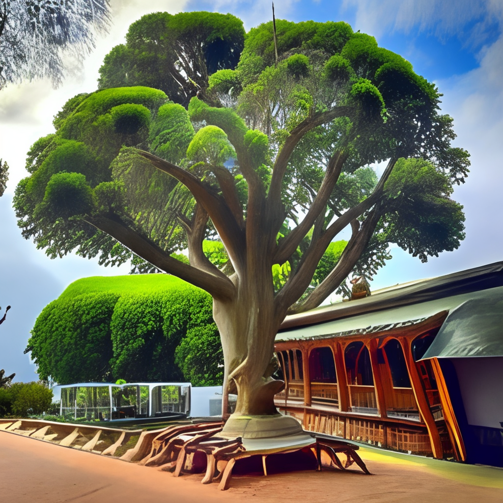 Big tree in a garden 
