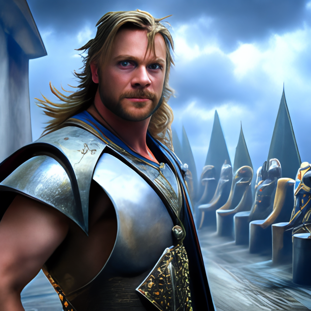 Thor's strength and position as the heir to the throne of Asgard
