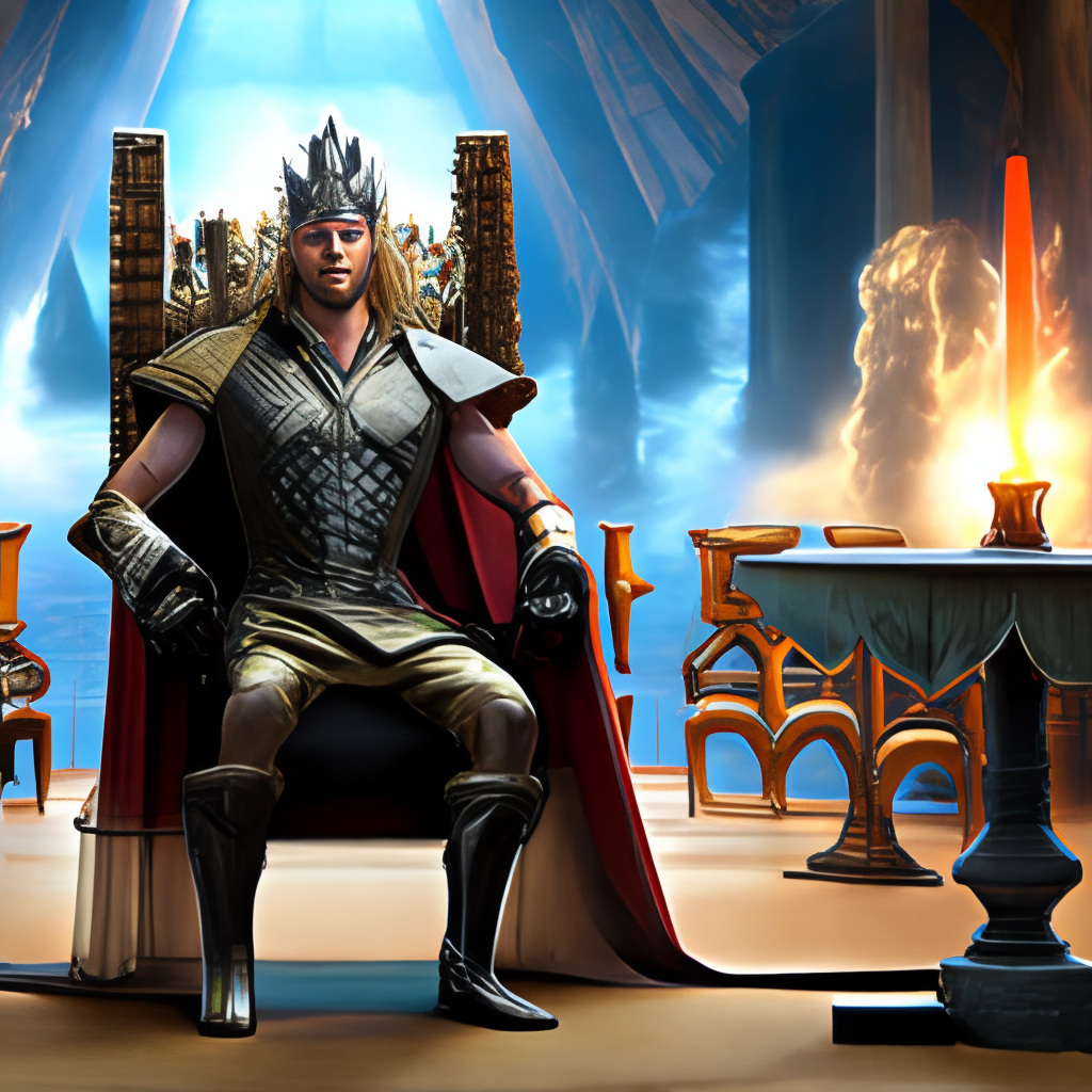 Thor's strength and position the throne of Asgard