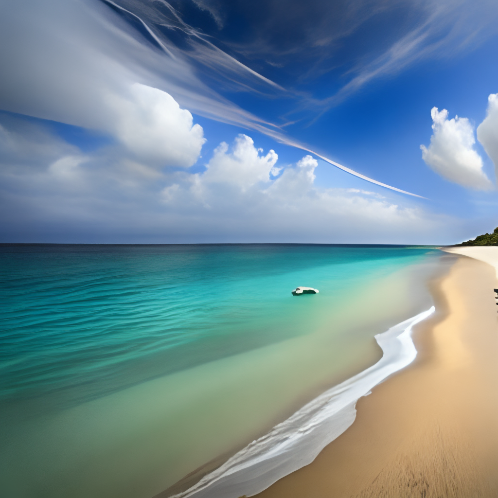 change the beach to a snow-capped mountain