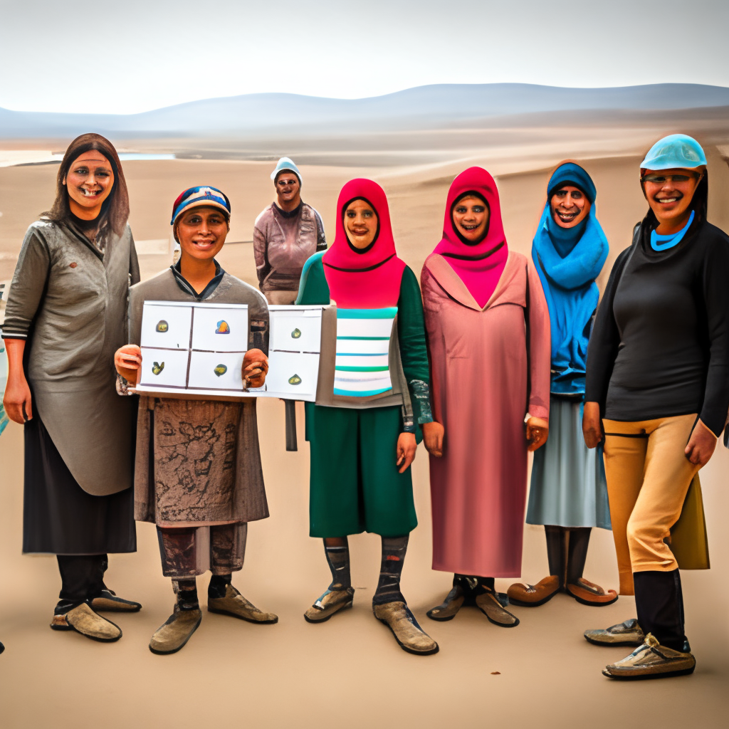 Female occulist in front of the vision chart 