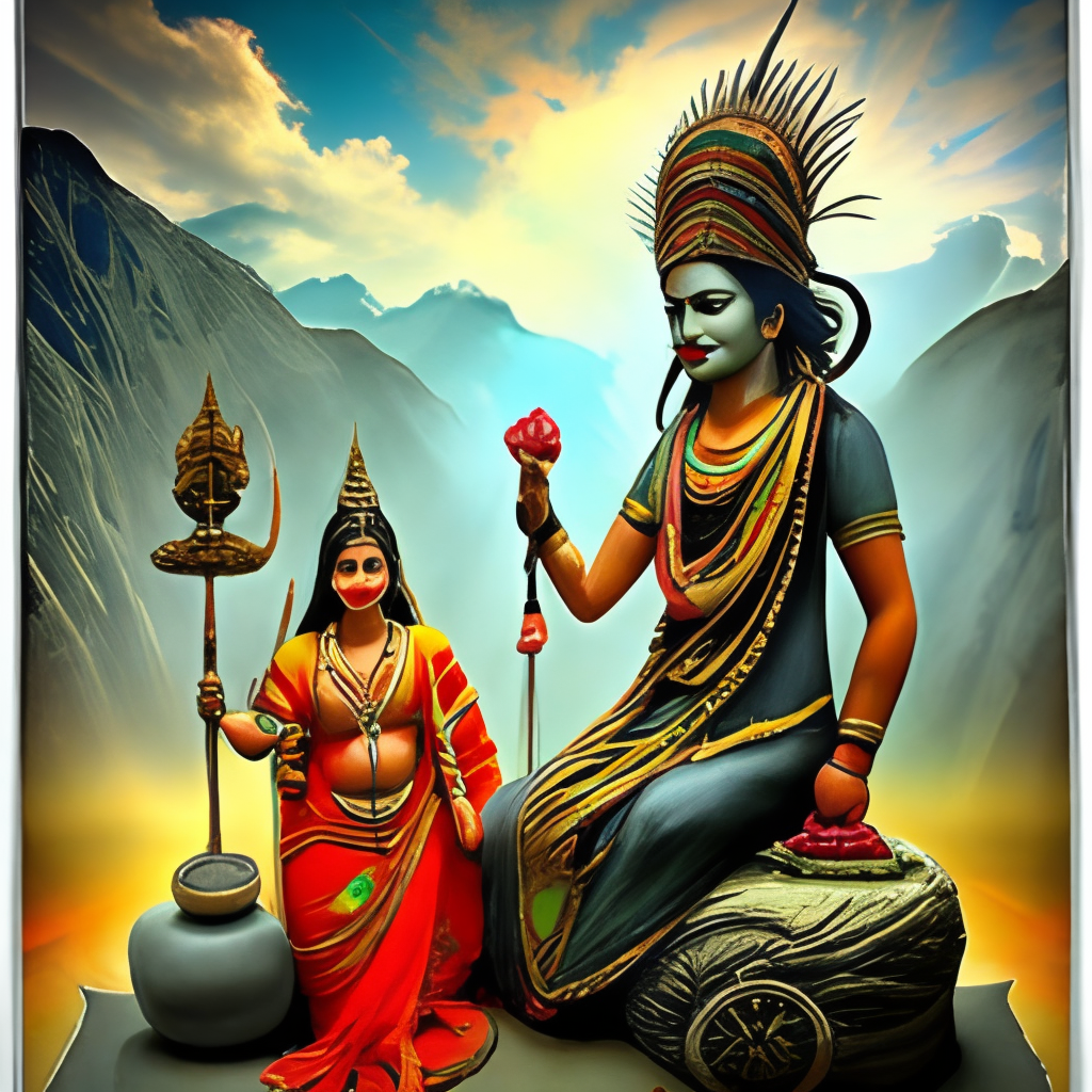 Lord Shiv with maa Parvati 