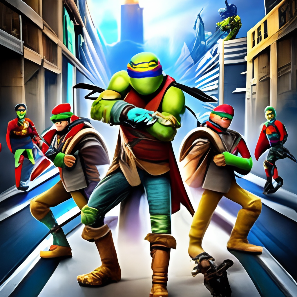 Ninja turtles action movie 