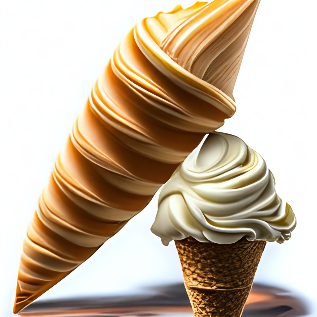 A ice cream cone 