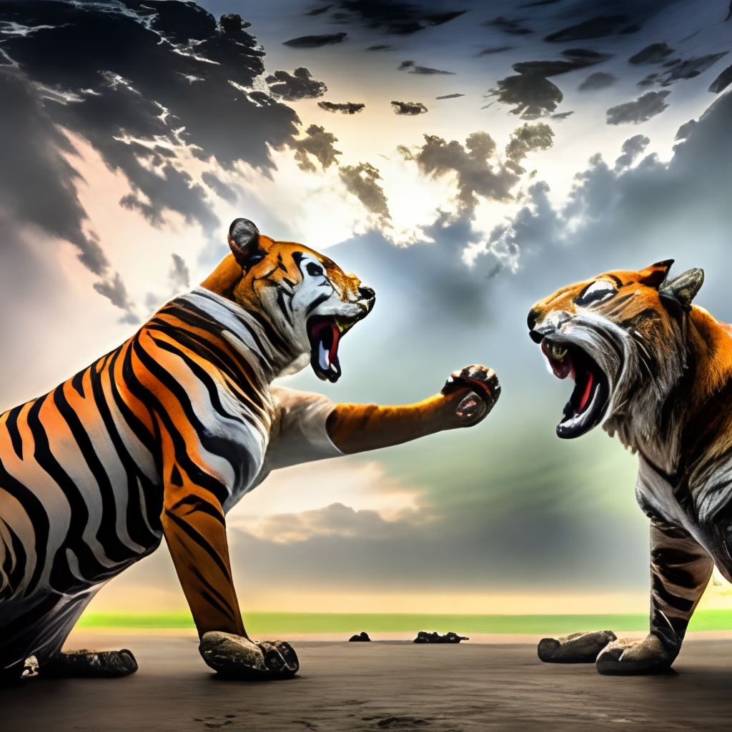 Tiger fight
