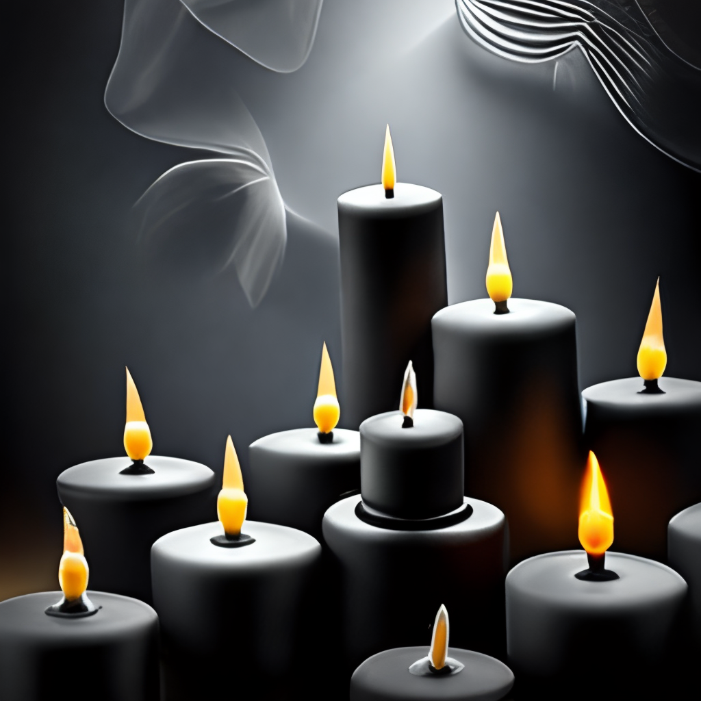 black candles
