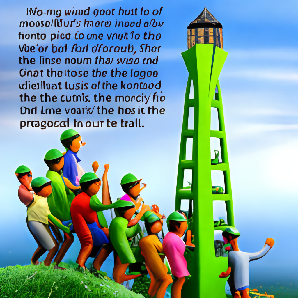 Once upon a time, a group of frogs decided to participate in a race. The goal was to reach the top of a tall tower. As the race began, the frogs' family and friends cheered them on.

However, the frogs soon realized that the tower was very tall and the task ahead of them was not easy. As the race progressed, one by one, the frogs began to give up. Except for one little frog who continued to climb higher and higher.

The other frogs, who had given up, started to jeer at the little frog and said, "Why bother? You'll never make it to the top. It's too high!"

But the little frog continued to climb and didn't pay any attention to the negative comments. Finally, after much effort, the little frog reached the top of the tower and was declared the winner of the race.

The other frogs were astonished and asked the little frog how he had managed to reach the top. It was then revealed that the little frog was deaf and had not heard the negative comments from the other frogs. He had simply persevered towards his goal and achieved success.

Moral of the story: Do not let negative comments or criticisms deter you from achieving your goals. Focus on your own journey, persevere through the obstacles, and you will ultimately reach your destination.