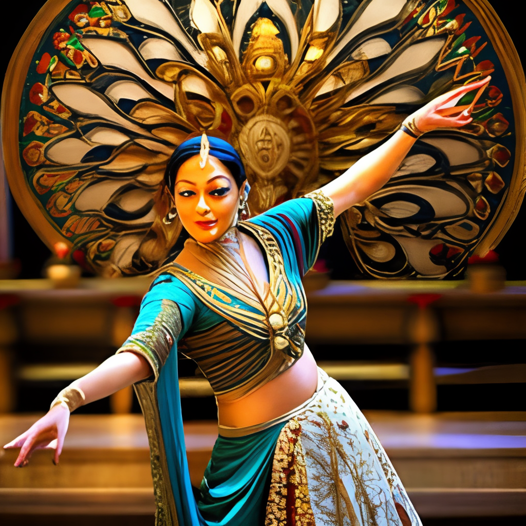 Classical bollywood dancer