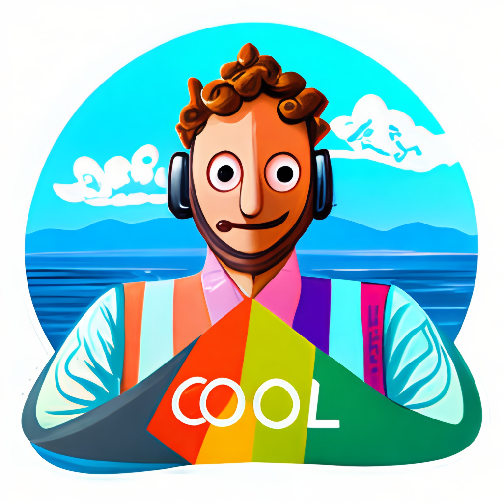 a playful and whimsical logo for a creative copilot app, with a hand-drawn style and bright colors