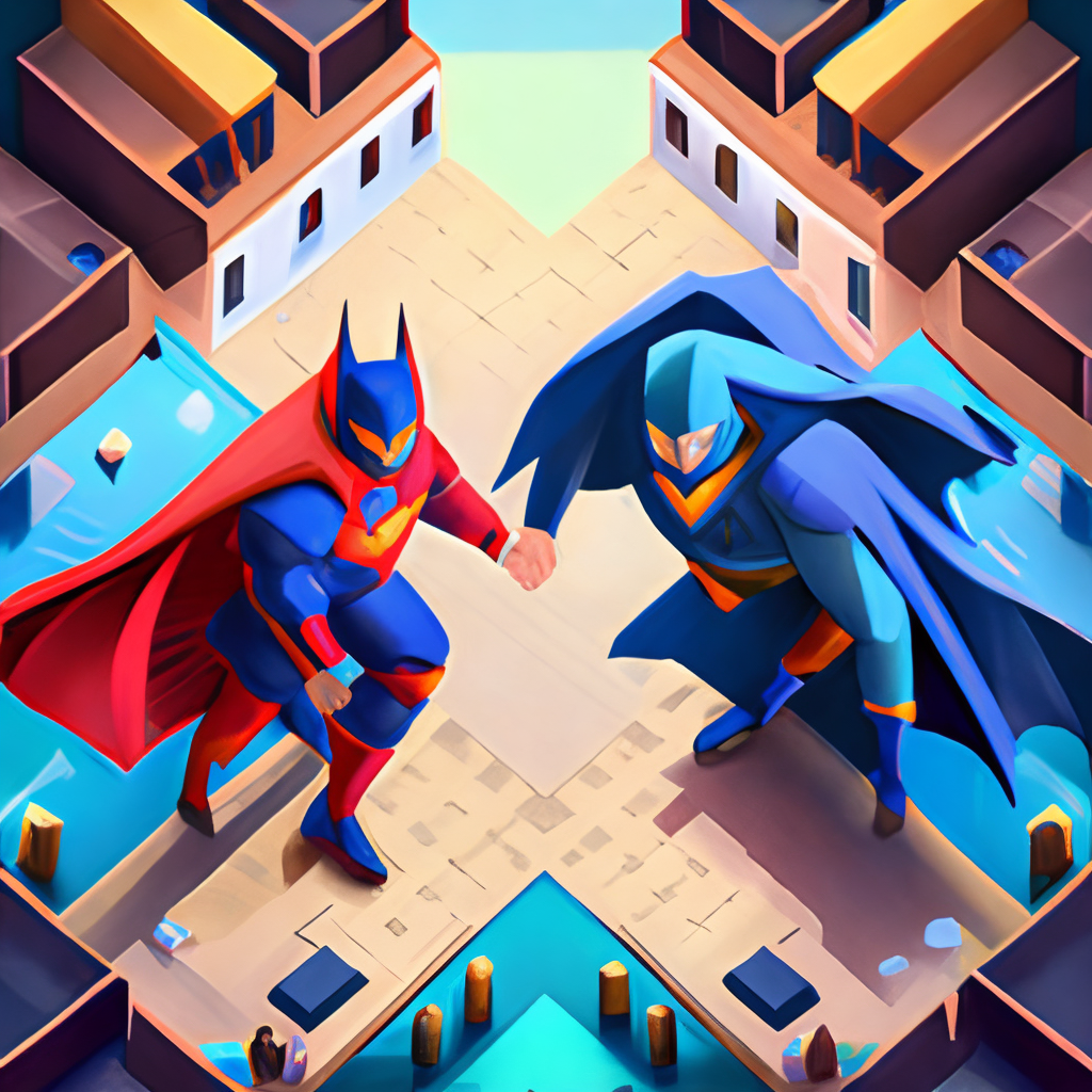 Batman  vs super man 