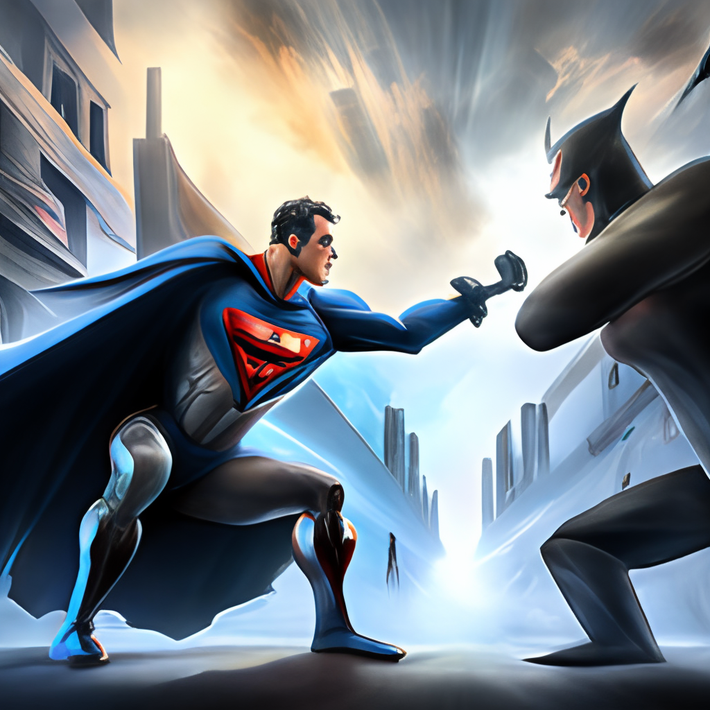 Batman  vs super man 
