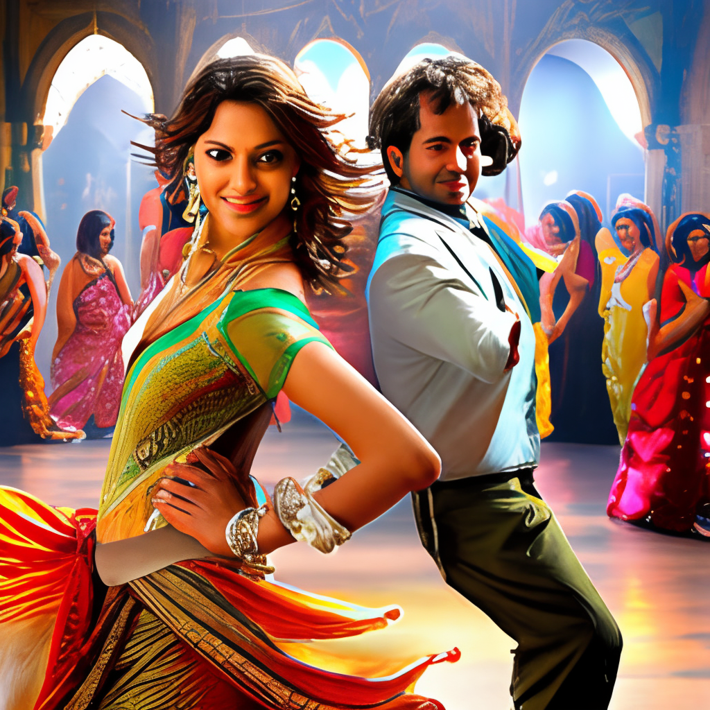 Bollywood eye movements romantic dance