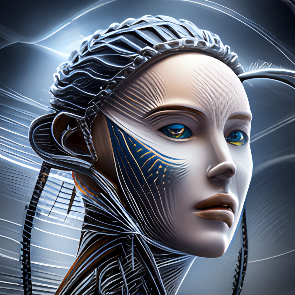 complex 3d render ultra detailed of a beautiful porcelain profile woman android face, cyborg, robotic parts, 150 mm, beautiful studio soft light, rim light, vibrant details, luxurious cyberpunk, lace, hyperrealistic, anatomical, facial muscles, cable electric wires, microchip, elegant, beautiful background, octane render, H. R. Giger style, 8k