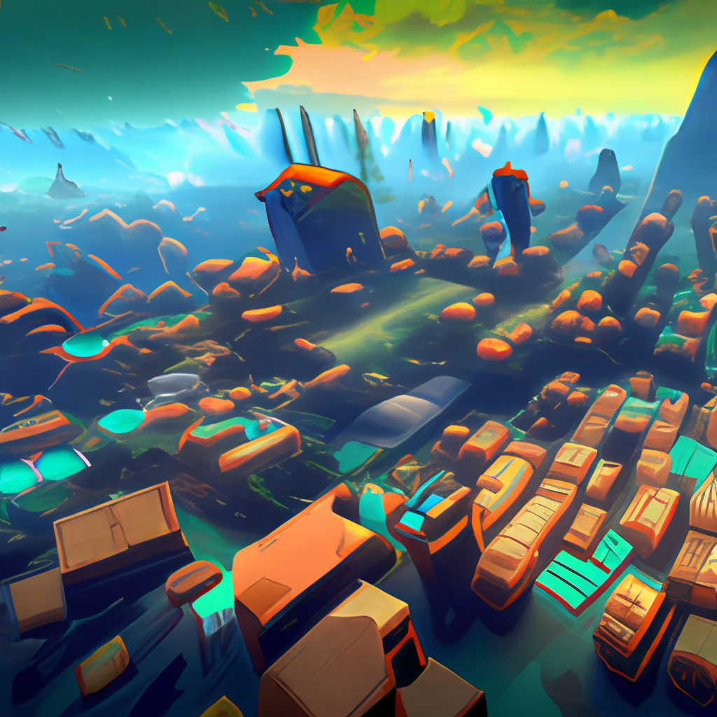 sprawling cramped dystopian cityscape in risk of rain 2, floating fragments of rubble, highly detailed 4 k 6 0 fps in - game risk of rain 2 screenshot leak